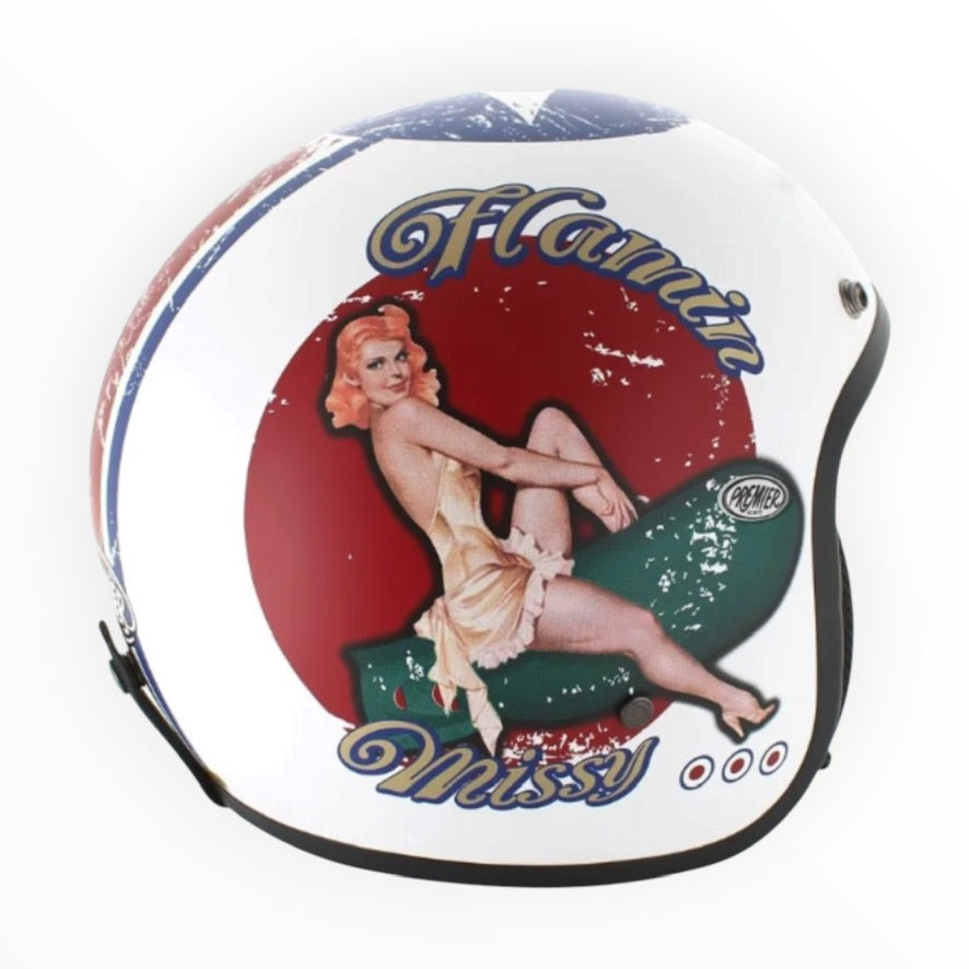 PREMIER プレミア【CLASSIC】ジェットヘルメットヘルメット "PIN UP 8 BM" 装飾品