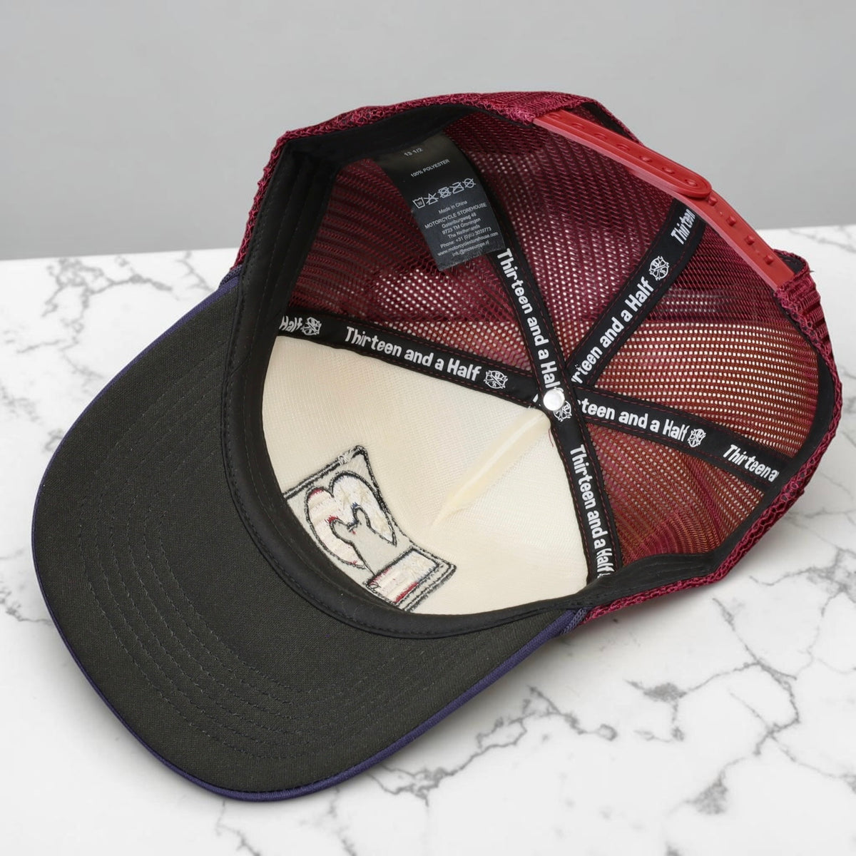 13 1/2 (サーティー アンド ア ハーフ)メッシュキャップ ”Americana trucker cap"