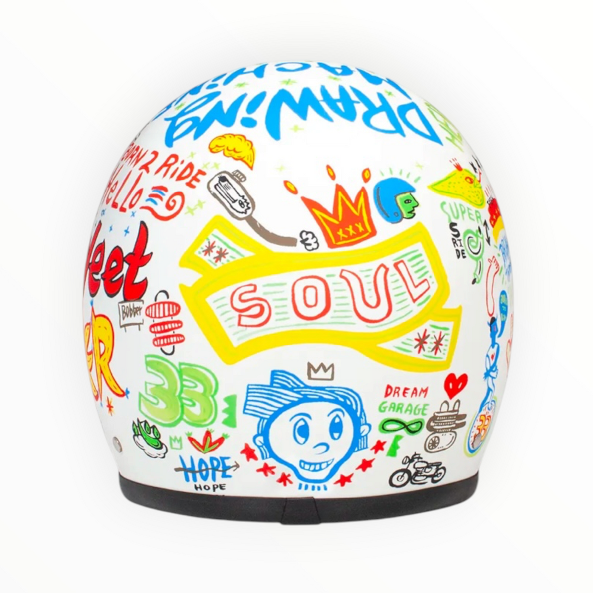 DMD ジェットヘルメット【RETROシリーズ】 ”SOUL” 装飾品