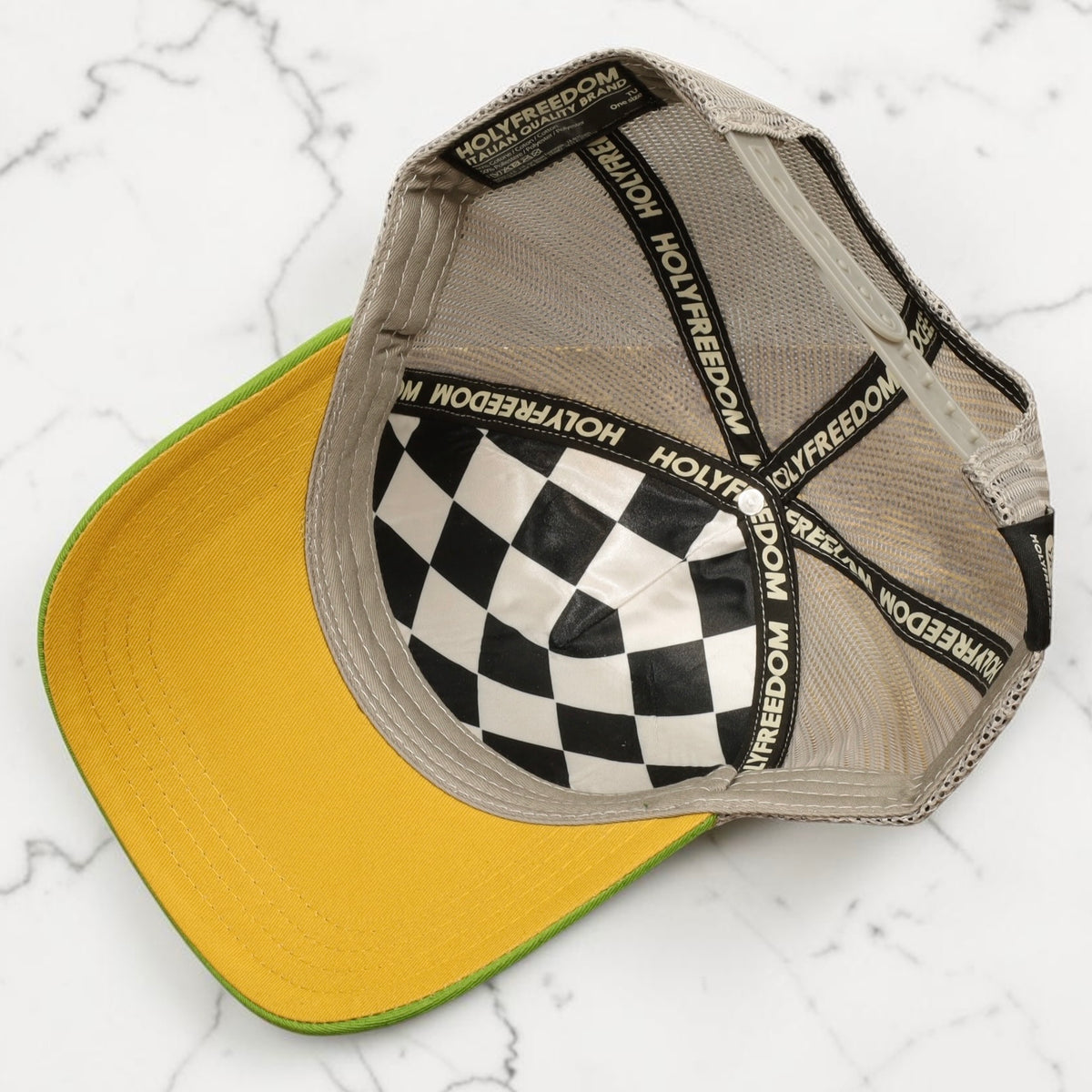 HOLYFREEDOM (ホーリーフリーダム)メッシュキャップ "EVERGREEN CAP" グリーン/グレー