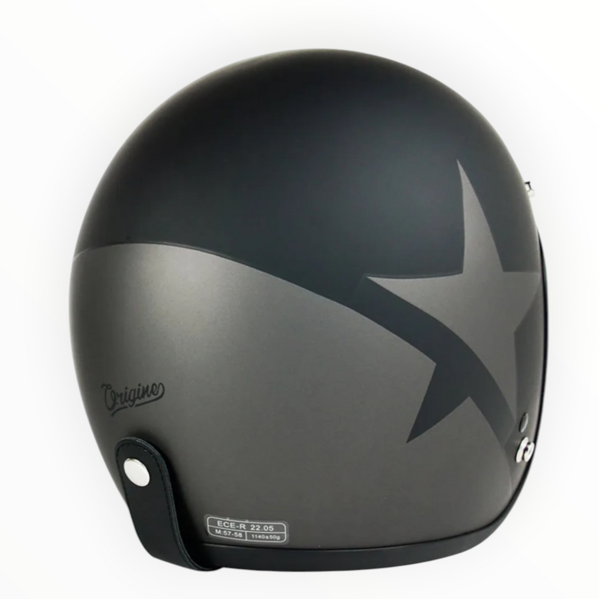 ORIGINE オリジネ【PRIMO】ジェットヘルメット "STAR Titanium Matt" 装飾品