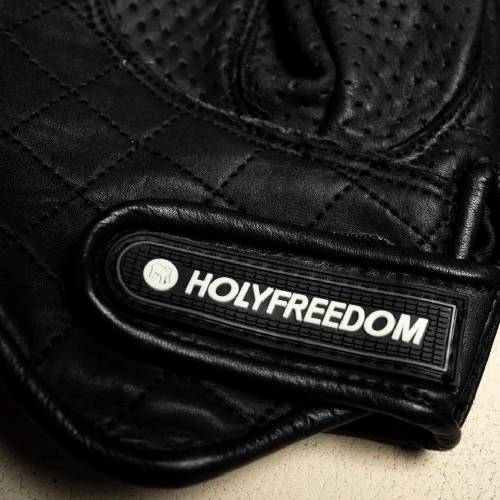 HOLYFREEDOM ホーリーフリーダム パンチングレザーグローブ "BULLIT YELLOW GLOVES 2026" 【イエロー/ブラック】