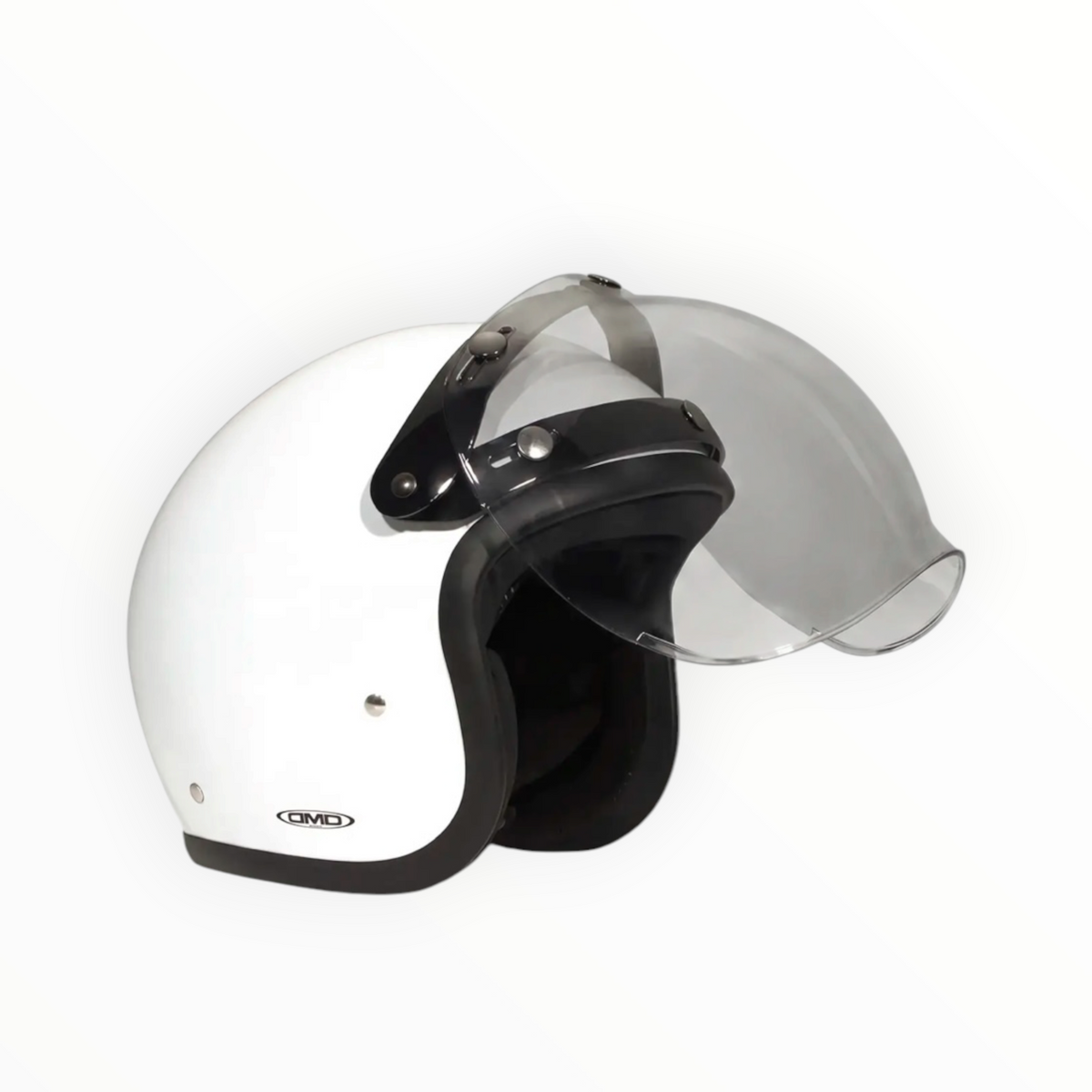 DMD フリップアップシールド【FLIP-UP BUBBLE VISOR LIGHT-SMOKE】ジェットヘルメット "RETRO" 専用