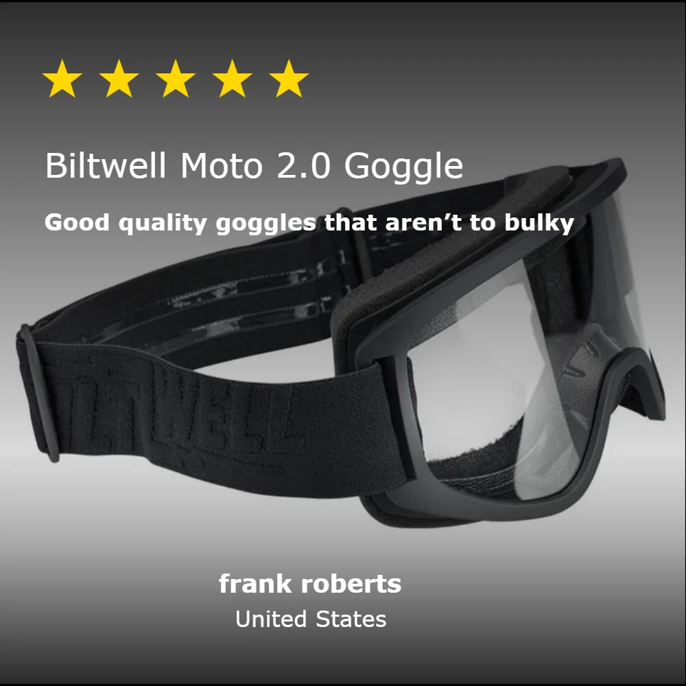 Biltwell ビルトウェル MOTO2.0 ゴーグル "Black out"