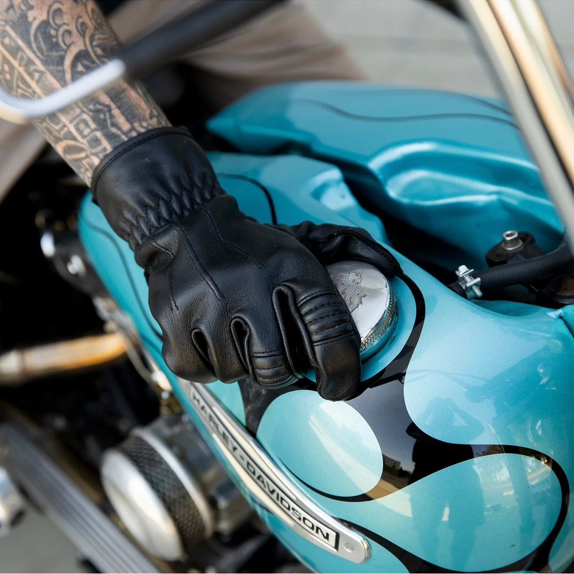 Biltwell ビルトウェル レザーグローブ "Work Gloves 2.0" 【ブラック】