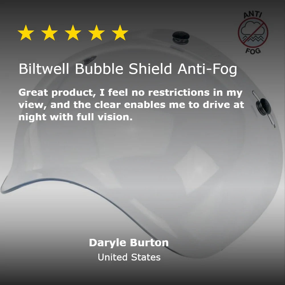 Biltwell バブルシールド ”Bubble Shield Anti-Fog” 汎用品【クリア】