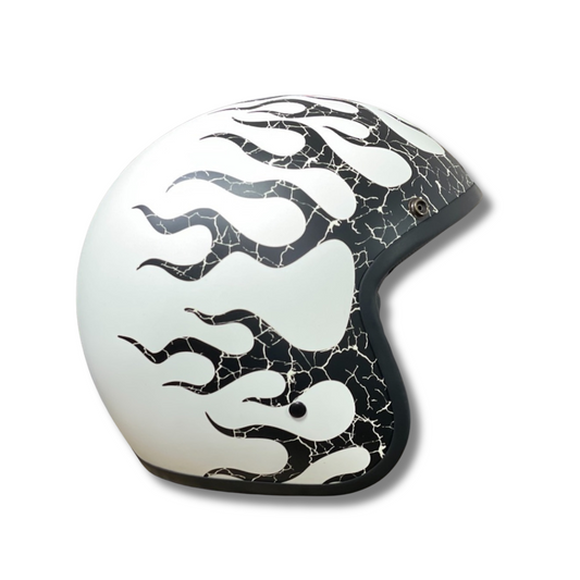 URBAN HELMETS TRACER アーバン ヘルメット ジェットヘルメット ファイアーパターン ホワイト