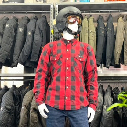 ライディングシャツジャケット  "Axe Protective Shirt"【レッド】
