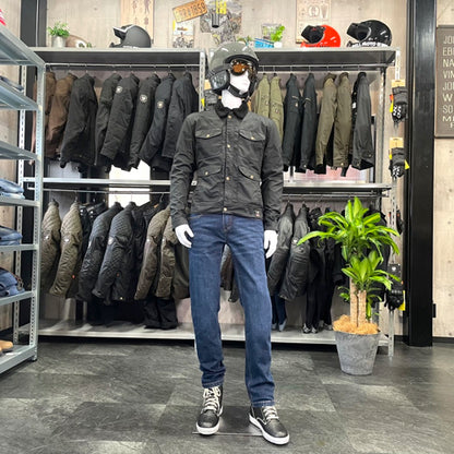 ワックスコットン フライトジャケット 【ブラック】　"Millington D3O Borg Jacket"