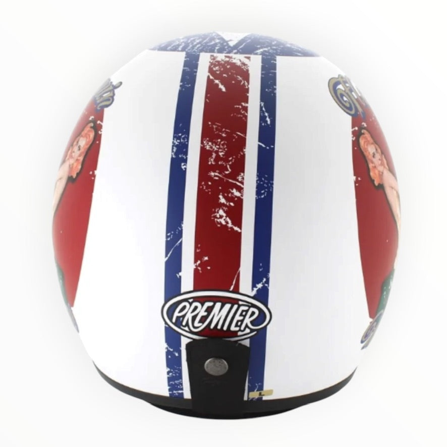 PREMIER プレミア【CLASSIC】ジェットヘルメットヘルメット "PIN UP 8 BM" 装飾品