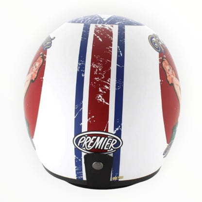 PREMIER プレミア【CLASSIC】ジェットヘルメットヘルメット "PIN UP 8 BM" 装飾品