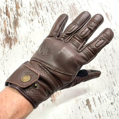 MERLIN マーリン パンチングレザーグローブ ”Legacy Leather D3O Glove” 【ブラウン】