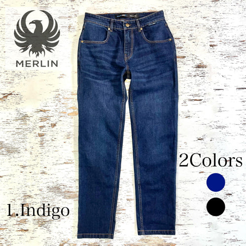 MERLIN ライディングデニムパンツ 2色（ブラック/インディゴ）　”Dixon AA Riding Jeans”