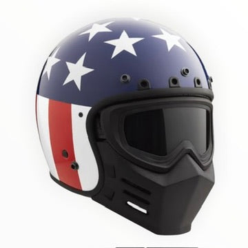 SIMPSON シンプソン ”Chopper"  ジェットヘルメット専用フェイスマスク【ブラック】