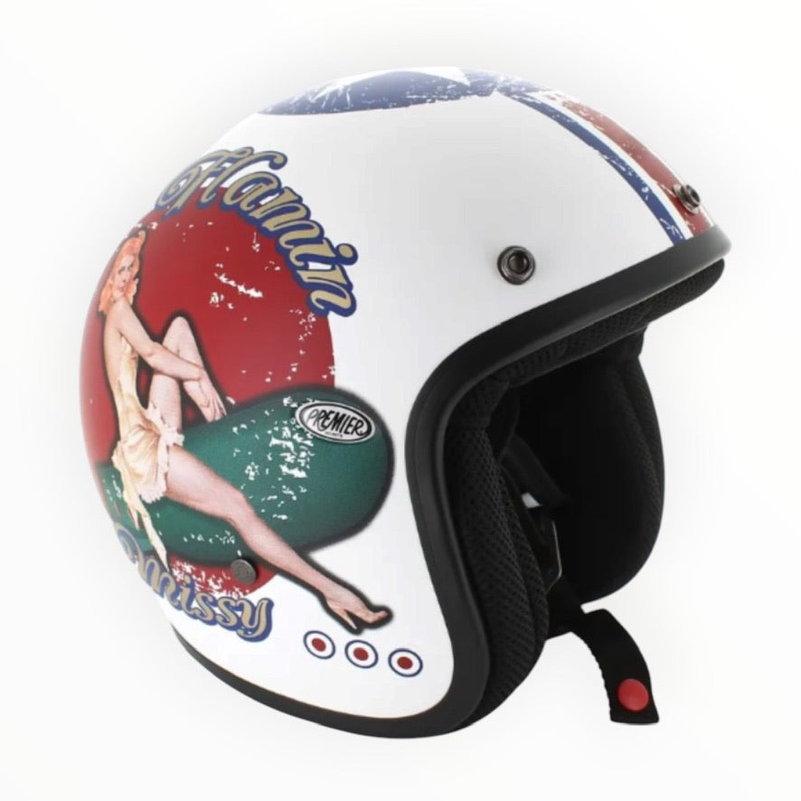 PREMIER プレミア【CLASSIC】ジェットヘルメットヘルメット "PIN UP 8 BM" 装飾品