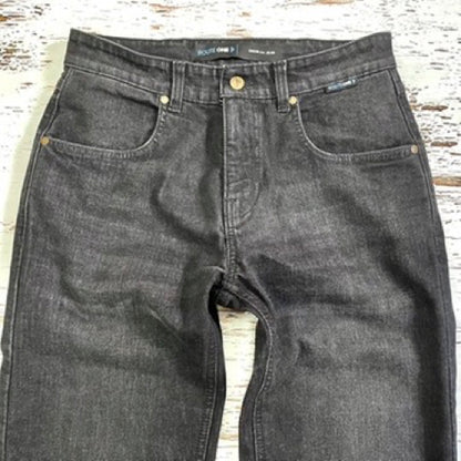 MERLIN ライディングデニムパンツ 2色（ブラック/インディゴ）　”Dixon AA Riding Jeans”