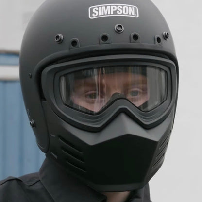 SIMPSON シンプソン ”Chopper"  ジェットヘルメット専用フェイスマスク【ブラック】