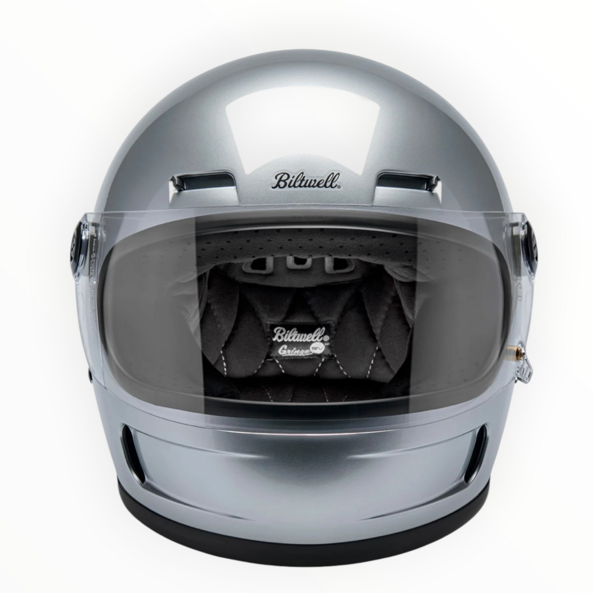 Biltwell ビルトウェル "GRINGO SV" フルフェイスヘルメット Gloss Silver【装飾品】