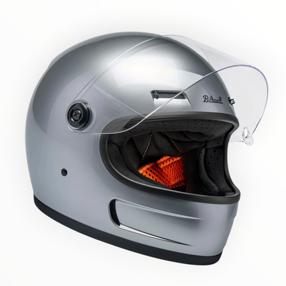 Biltwell ビルトウェル "GRINGO SV" フルフェイスヘルメット Gloss Silver【装飾品】