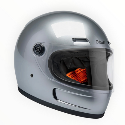 Biltwell ビルトウェル "GRINGO SV" フルフェイスヘルメット Gloss Silver【装飾品】