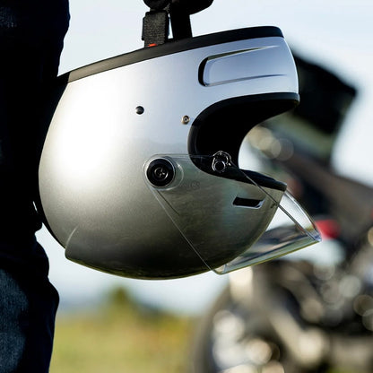 Biltwell ビルトウェル "GRINGO SV" フルフェイスヘルメット Gloss Silver【装飾品】
