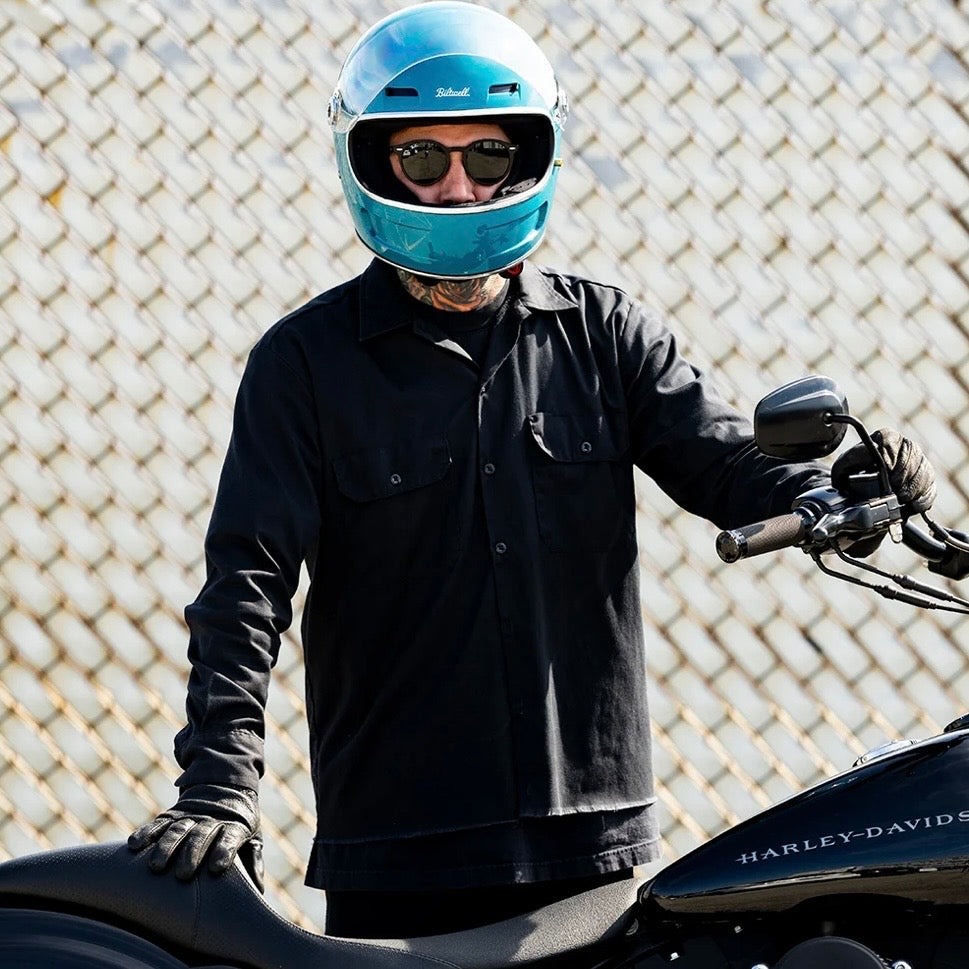 Biltwell ビルトウェル "GRINGO SV" フルフェイスヘルメット Gloss Atlantic Teal【装飾品】