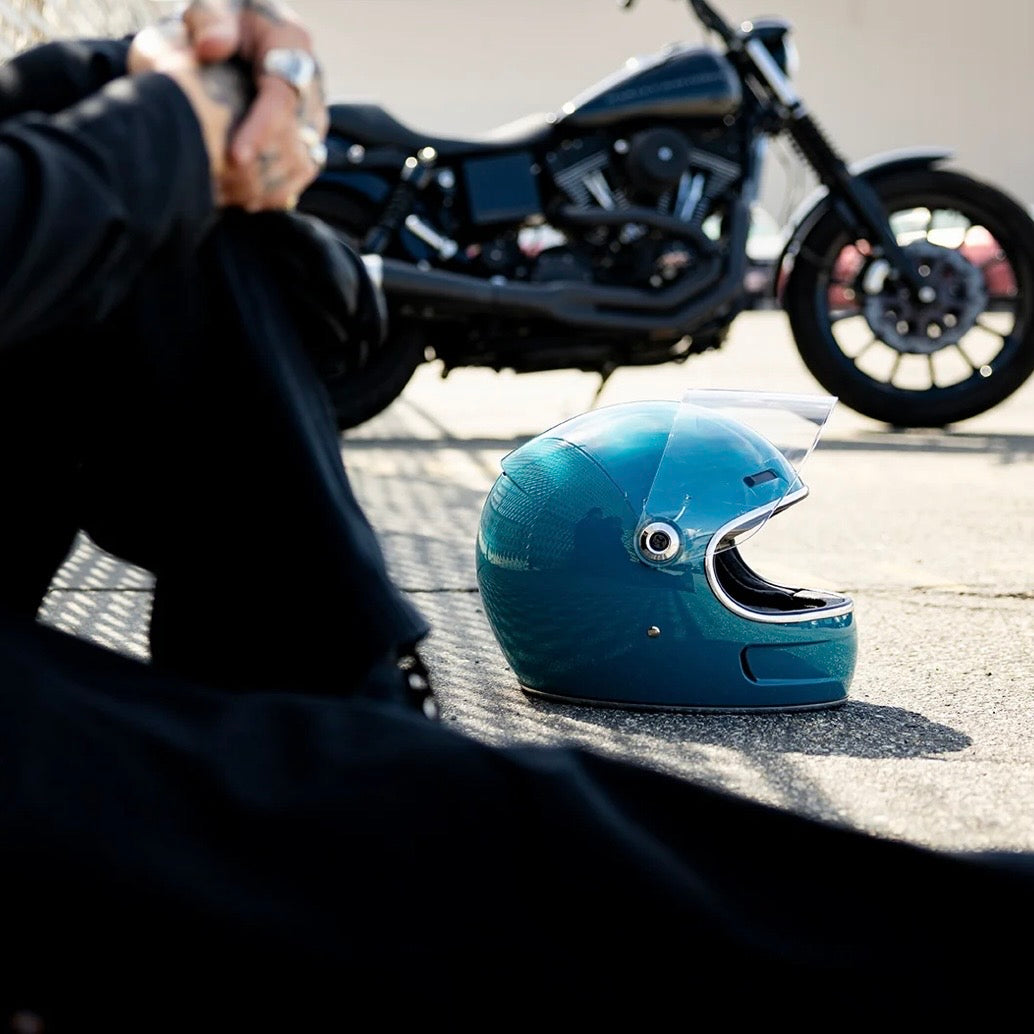 Biltwell ビルトウェル "GRINGO SV" フルフェイスヘルメット Gloss Atlantic Teal【装飾品】