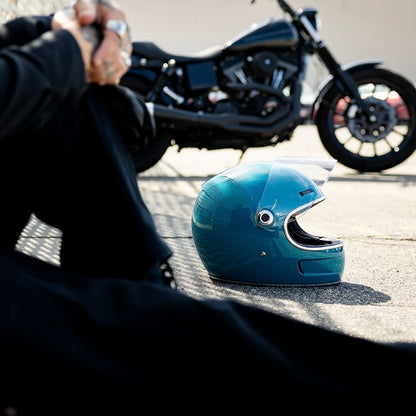 Biltwell ビルトウェル "GRINGO SV" フルフェイスヘルメット Gloss Atlantic Teal【装飾品】