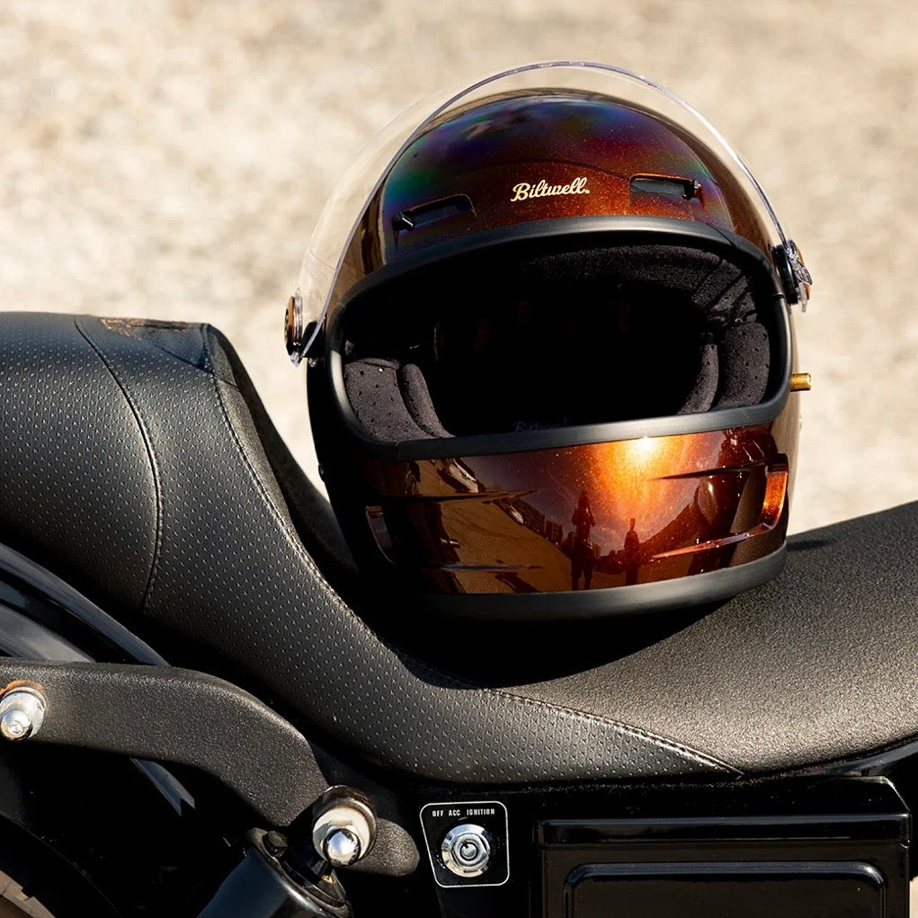 Biltwell ビルトウェル "GRINGO SV" フルフェイスヘルメット Metallic Whiskey【装飾品】