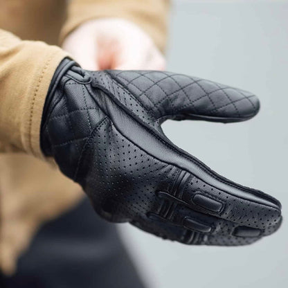 MERLIN マーリン パンチングレザーグローブ "CLANSTONE D3O LETHER GLOVE" 【ブラック】