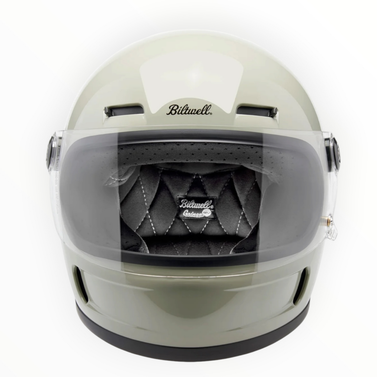 Biltwell ビルトウェル "GRINGO SV" フルフェイスヘルメット Gloss Chalk Grey【装飾品】