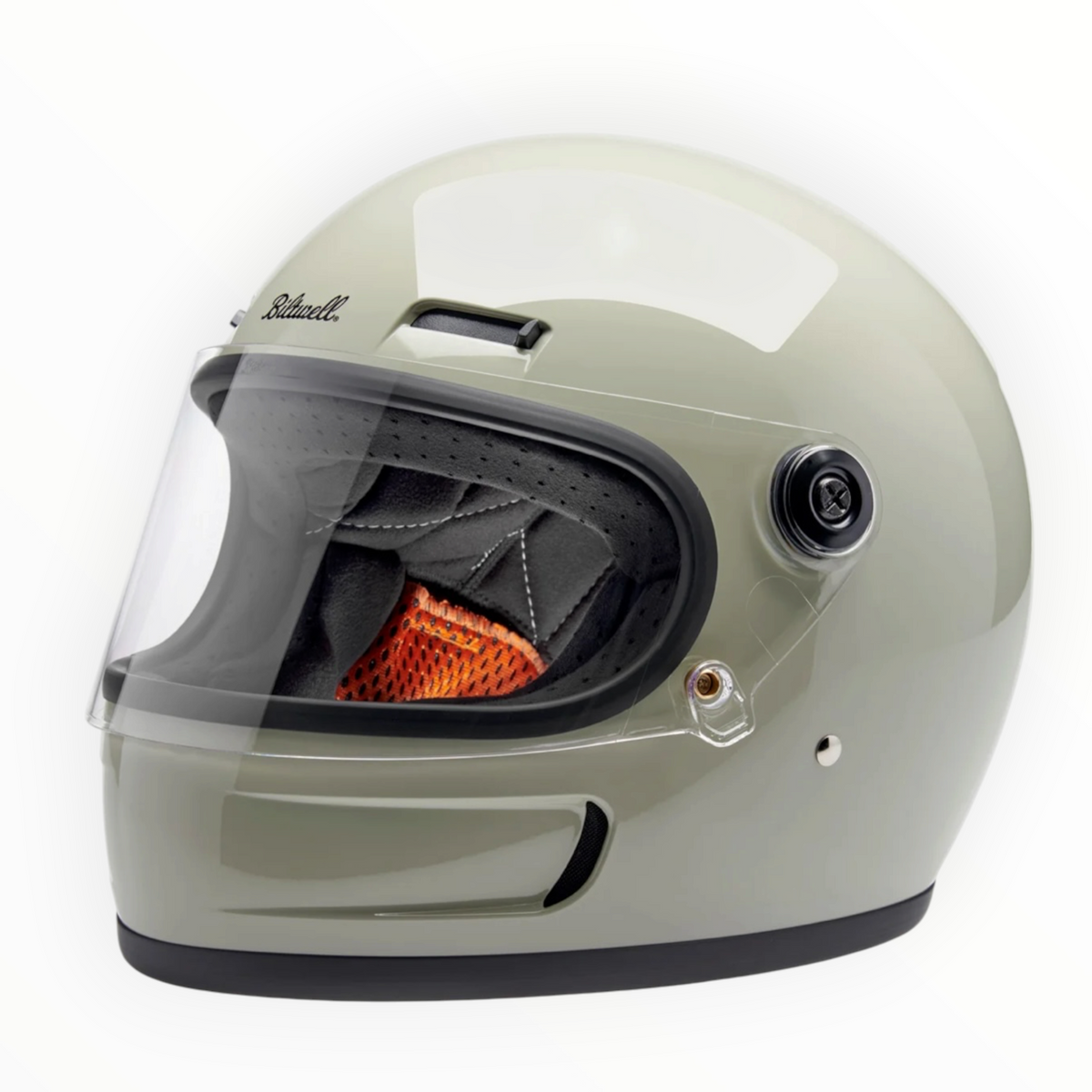 Biltwell ビルトウェル "GRINGO SV" フルフェイスヘルメット Gloss Chalk Grey【装飾品】