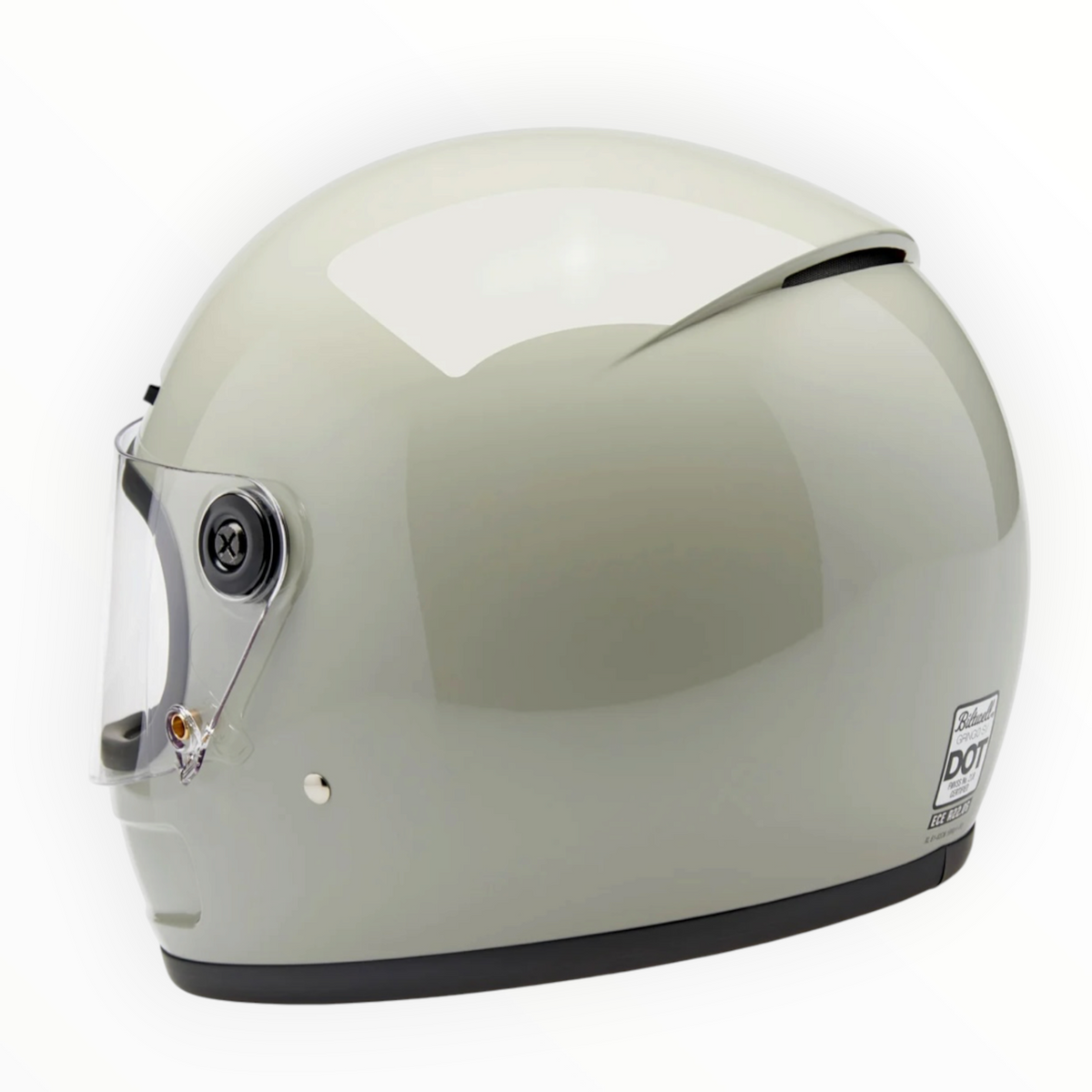 Biltwell ビルトウェル "GRINGO SV" フルフェイスヘルメット Gloss Chalk Grey【装飾品】