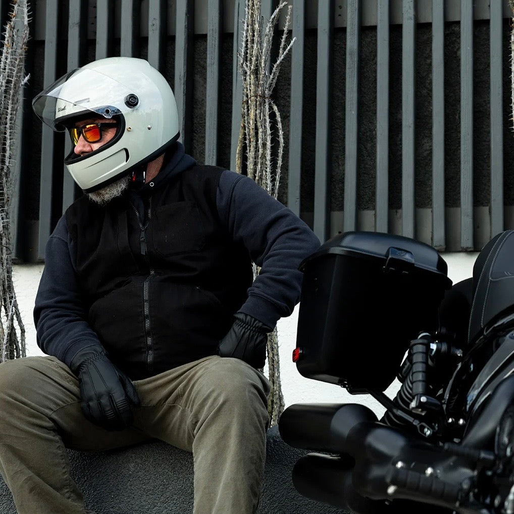 Biltwell ビルトウェル "GRINGO SV" フルフェイスヘルメット Gloss Chalk Grey【装飾品】