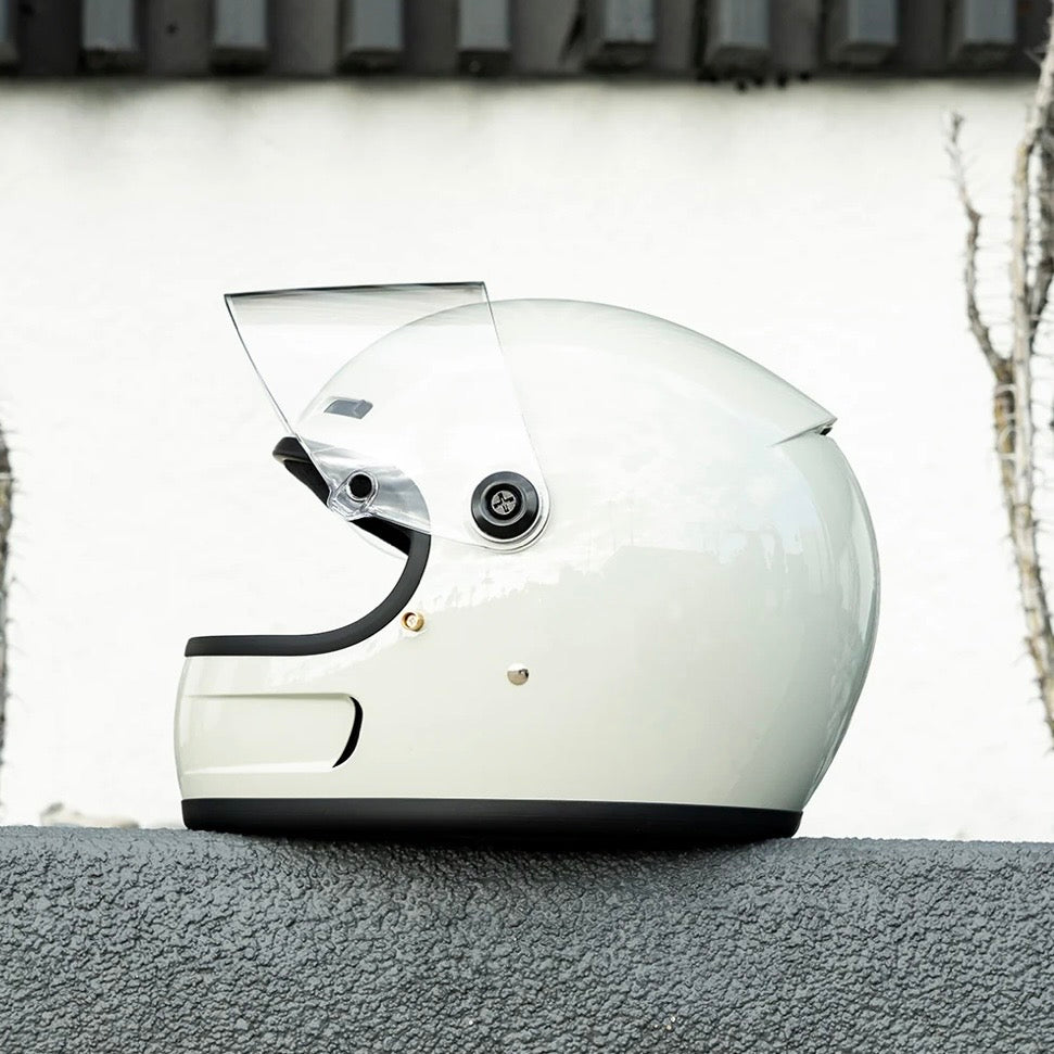 Biltwell ビルトウェル "GRINGO SV" フルフェイスヘルメット Gloss Chalk Grey【装飾品】