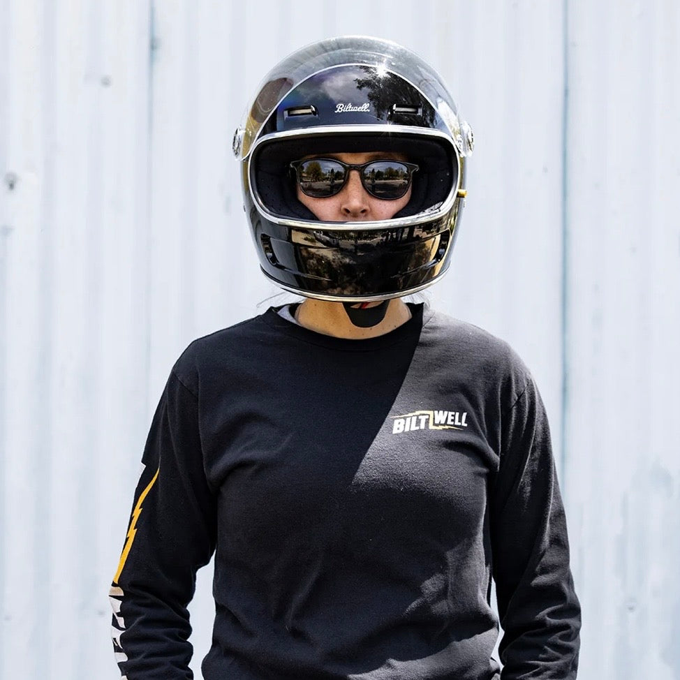 Biltwell ビルトウェル "GRINGO SV" フルフェイスヘルメット Gloss Black【装飾品】