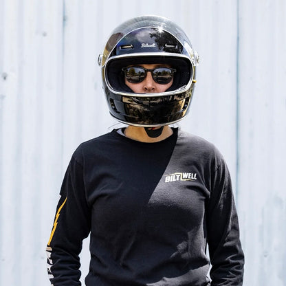 Biltwell ビルトウェル "GRINGO SV" フルフェイスヘルメット Gloss Black【装飾品】