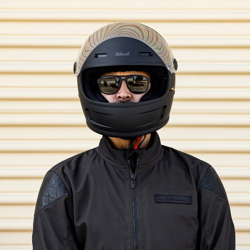 Biltwell ビルトウェル "GRINGO SV" フルフェイスヘルメット Flat Black【装飾品】