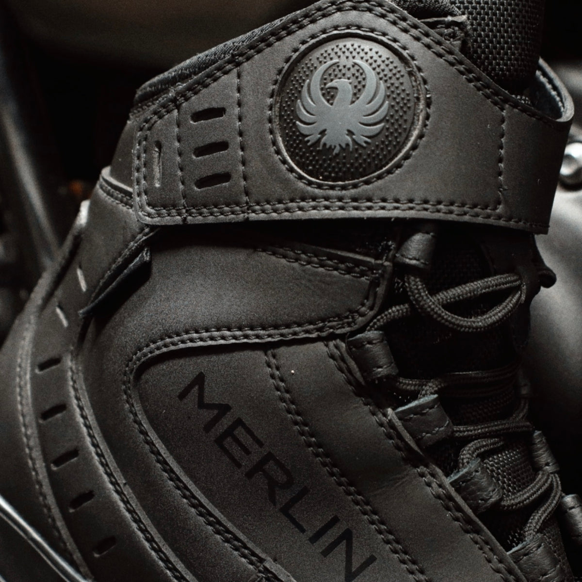 完全防水 レザーショートブーツ  ”Street Waterproof Boot” 【ブラック】