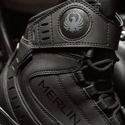 完全防水 レザーショートブーツ  ”Street Waterproof Boot” 【ブラック】