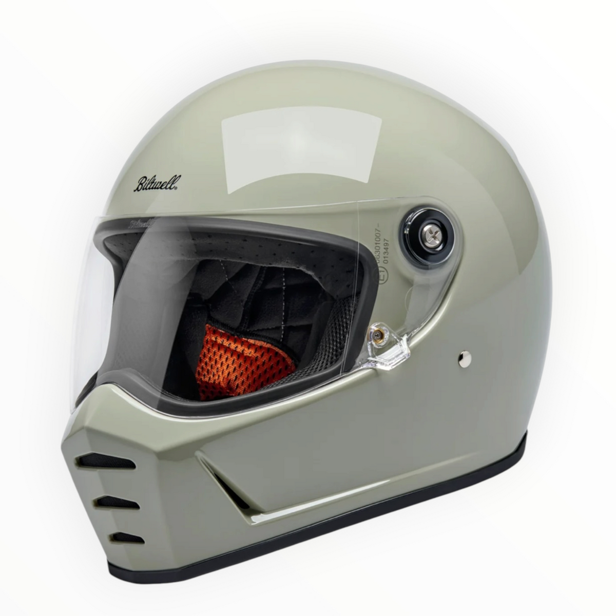 Biltwell ビルトウェル "Lane Splitter" フルフェイスヘルメット  Gloss Chalk【装飾品】