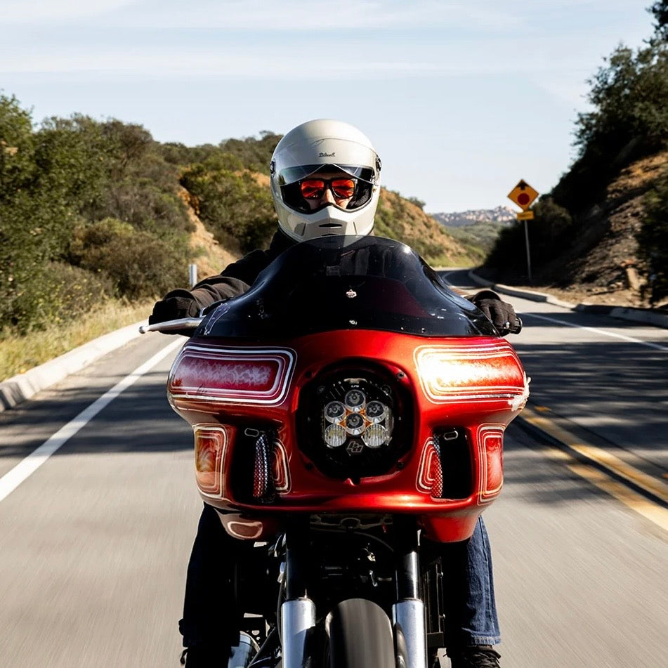 Biltwell ビルトウェル "Lane Splitter" フルフェイスヘルメット  Gloss Chalk【装飾品】