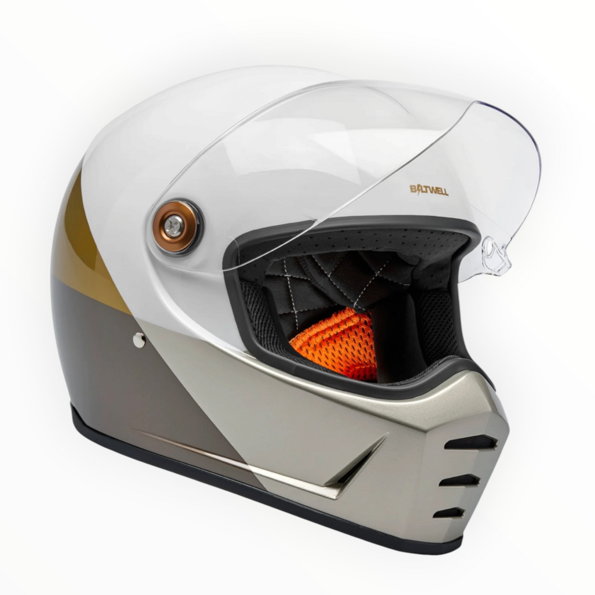Biltwell ビルトウェル "Lane Splitter" フルフェイスヘルメット Intersection Gold Silver Bronze【装飾品】