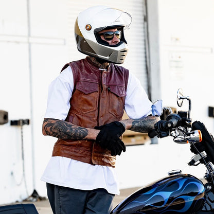 Biltwell ビルトウェル "Lane Splitter" フルフェイスヘルメット Intersection Gold Silver Bronze【装飾品】