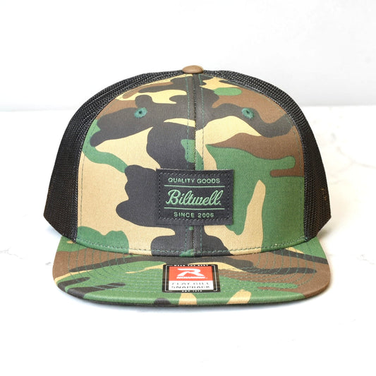 Biltwell ビルトウェル メッシュキャップ "Woodland Trucker Hat" 【迷彩/グリーン】