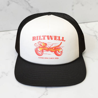 Biltwell ビルトウェル メッシュキャップ "Tiger Trucker Hat" 【ブラック/ホワイト】