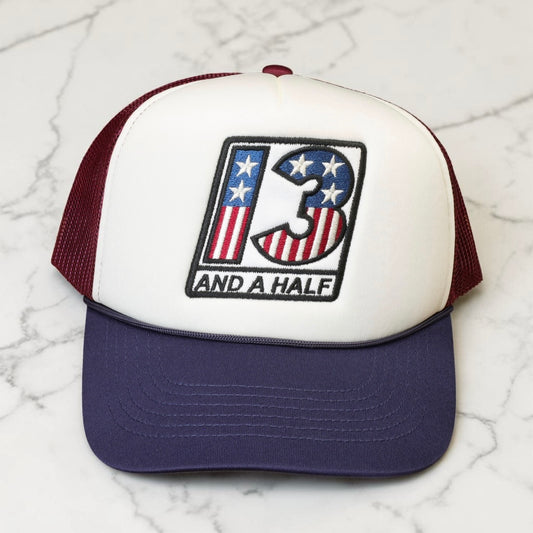 13 1/2 （サーティー アンド ア ハーフ）メッシュキャップ ”Americana trucker cap"