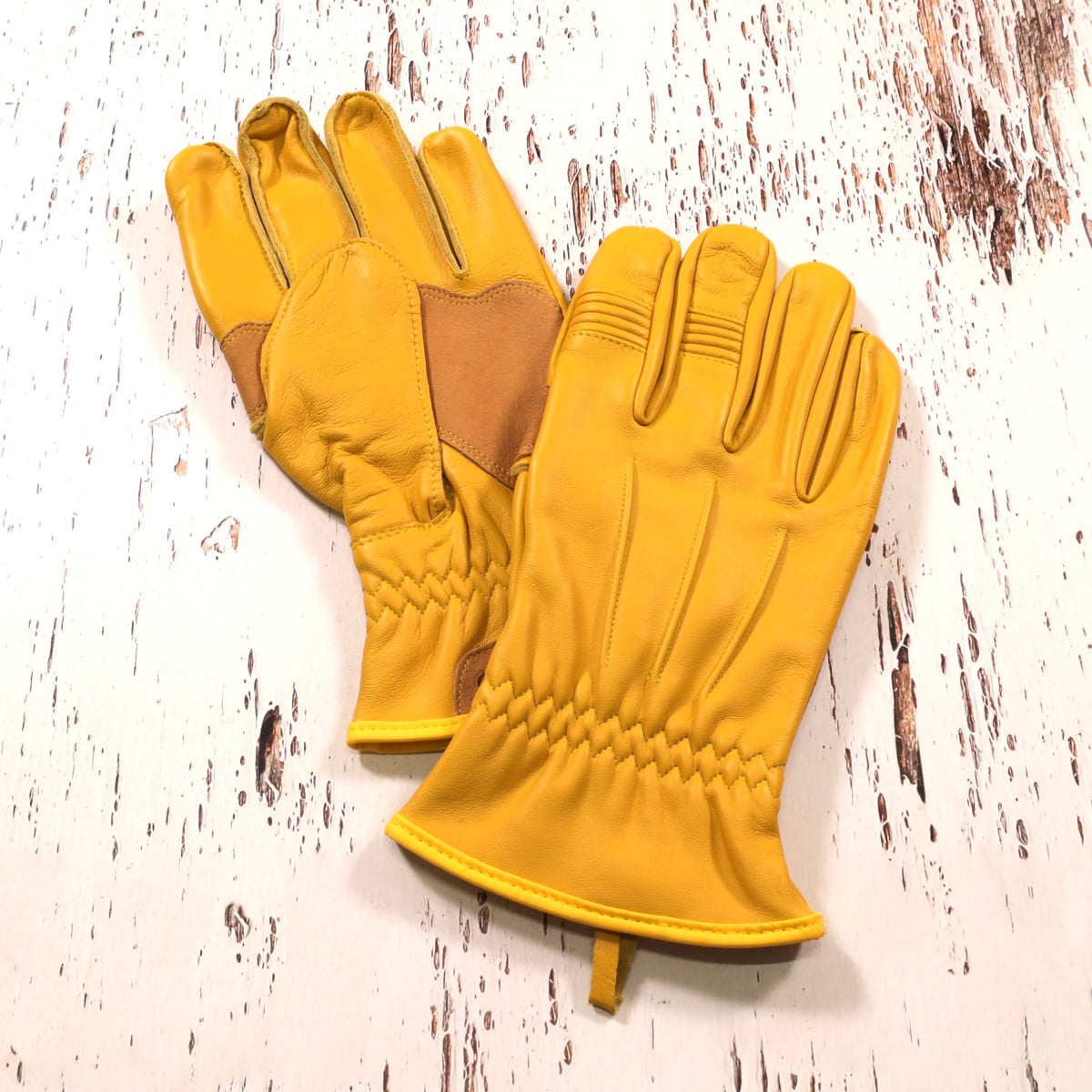 Biltwell ビルトウェル レザーグローブ "Work Gloves 2.0"【ゴールド】