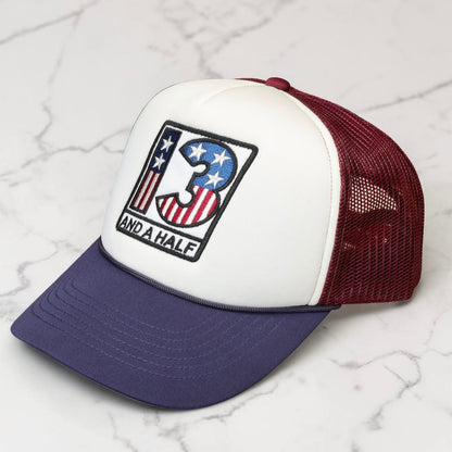 13 1/2 （サーティー アンド ア ハーフ）メッシュキャップ ”Americana trucker cap"