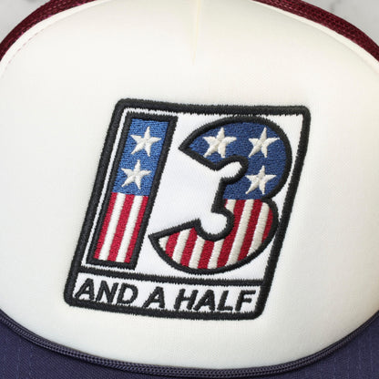13 1/2 （サーティー アンド ア ハーフ）メッシュキャップ ”Americana trucker cap"